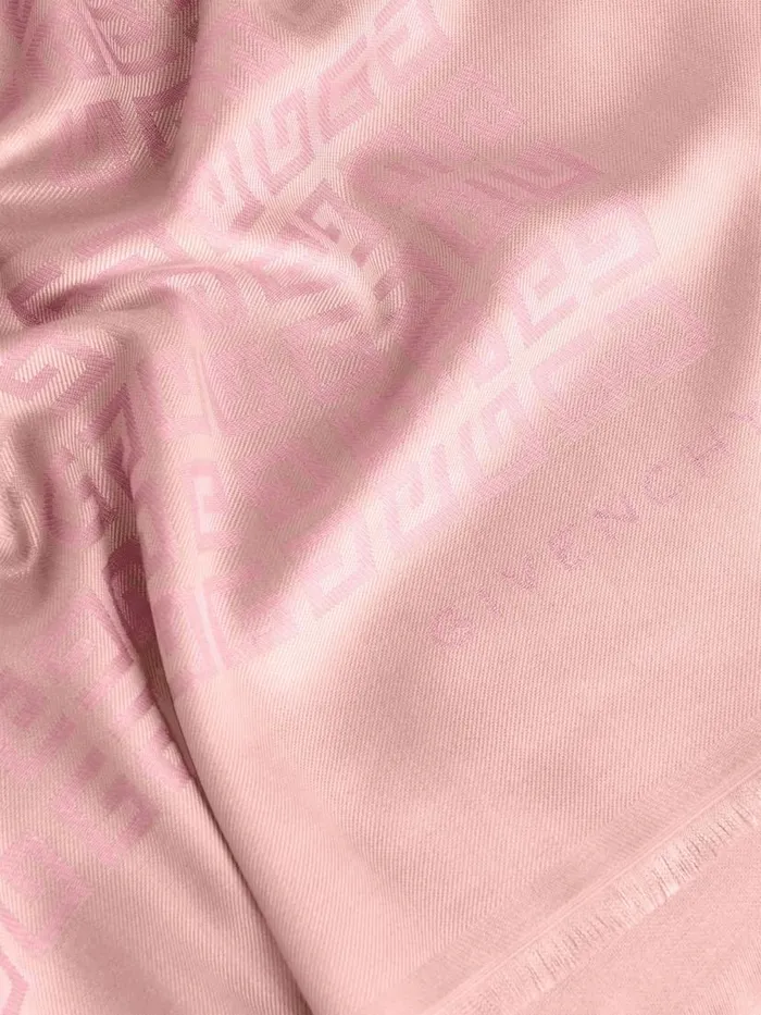 Women Scarves Givenchy 4G Shawl In Silk And Wool With Lurex Old Pink Women Scarves Givenchy 4G Shawl In Silk And Wool With Lurex Old Pink