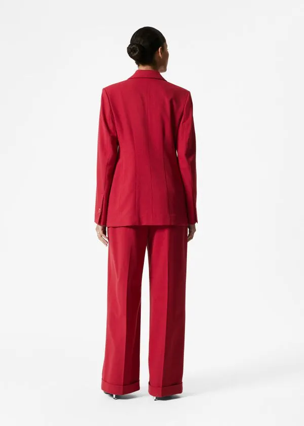 Women Sets and Suits and Other Stories Tailored Waisted Blazer Red