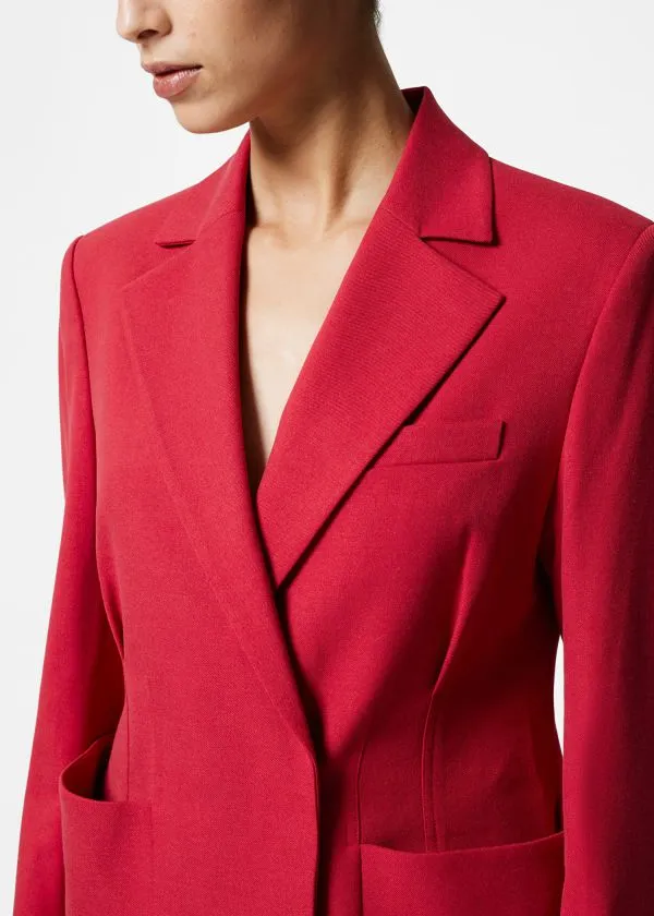 Women Sets and Suits and Other Stories Tailored Waisted Blazer Red