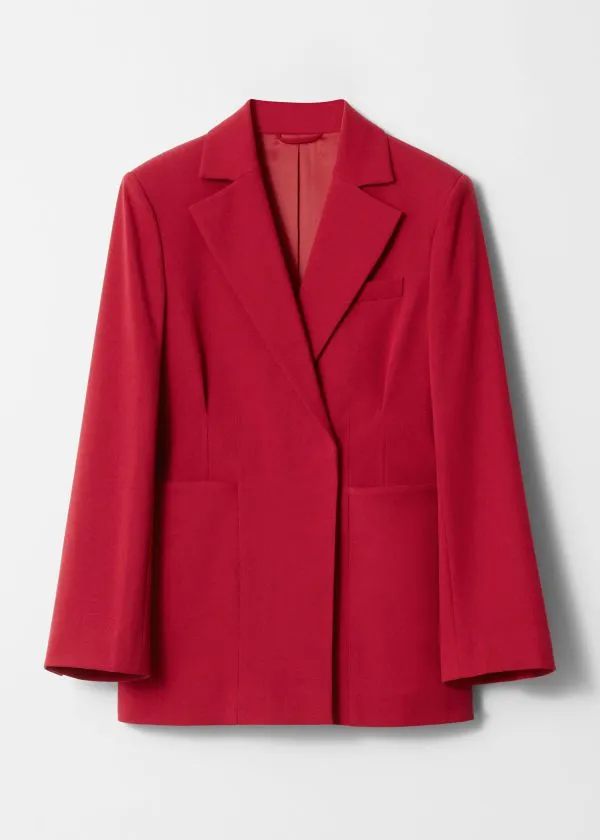 Women Sets and Suits and Other Stories Tailored Waisted Blazer Red
