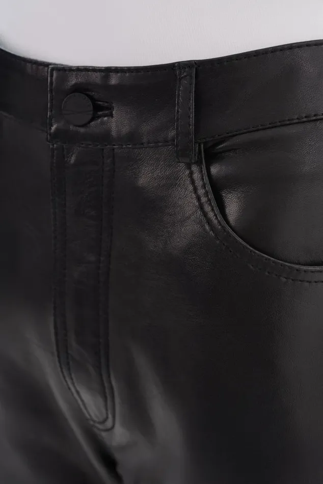 Women SHANNON Leather Pants Black LAMARQUE Pants and Shorts Women SHANNON Leather Pants Black LAMARQUE Pants and Shorts