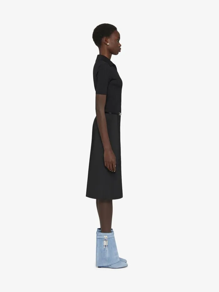 Women Shark Lock Givenchy Shark Lock Ankle Boots In Washed Denim Medium Blue Women Shark Lock Givenchy Shark Lock Ankle Boots In Washed Denim Medium Blue
