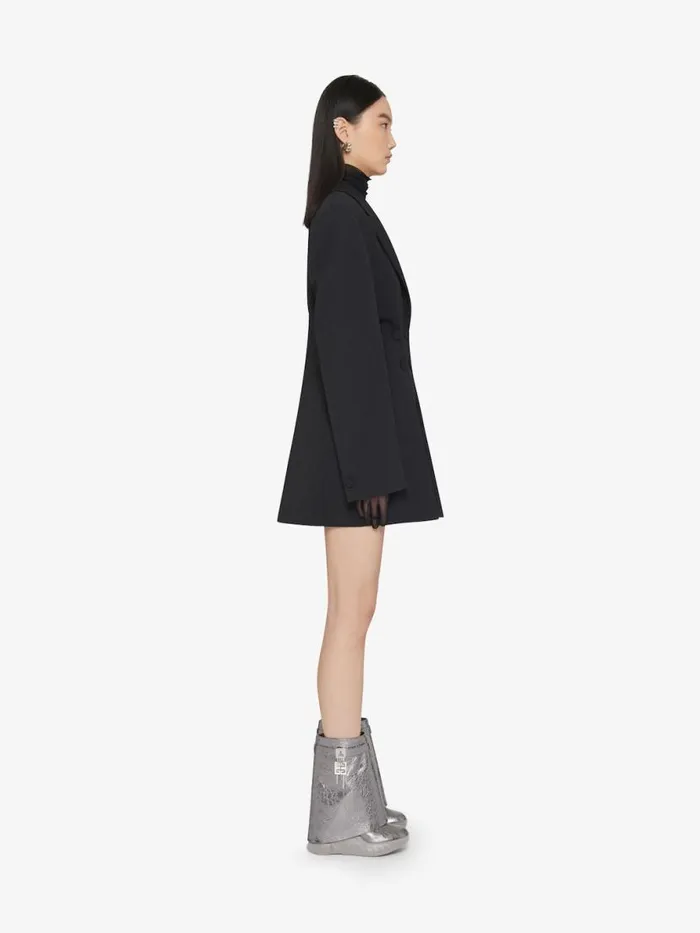Women Shark Lock Givenchy Shark Lock Biker Ankle Boots In Laminated Leather Silvery Grey Women Shark Lock Givenchy Shark Lock Biker Ankle Boots In Laminated Leather Silvery Grey