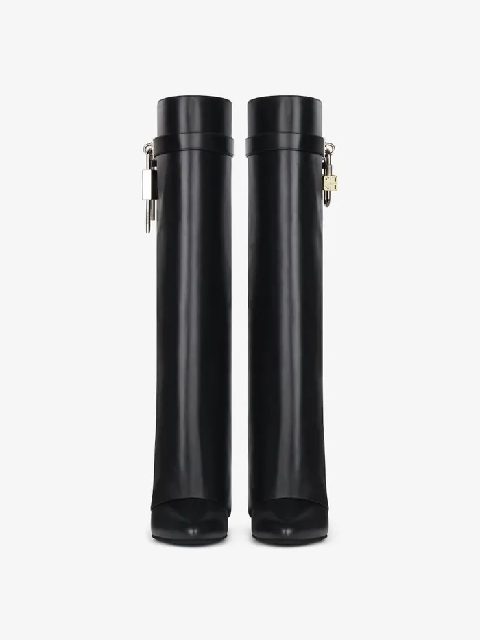 Women Shark Lock Givenchy Shark Lock Boots In Leather Black Women Shark Lock Givenchy Shark Lock Boots In Leather Black