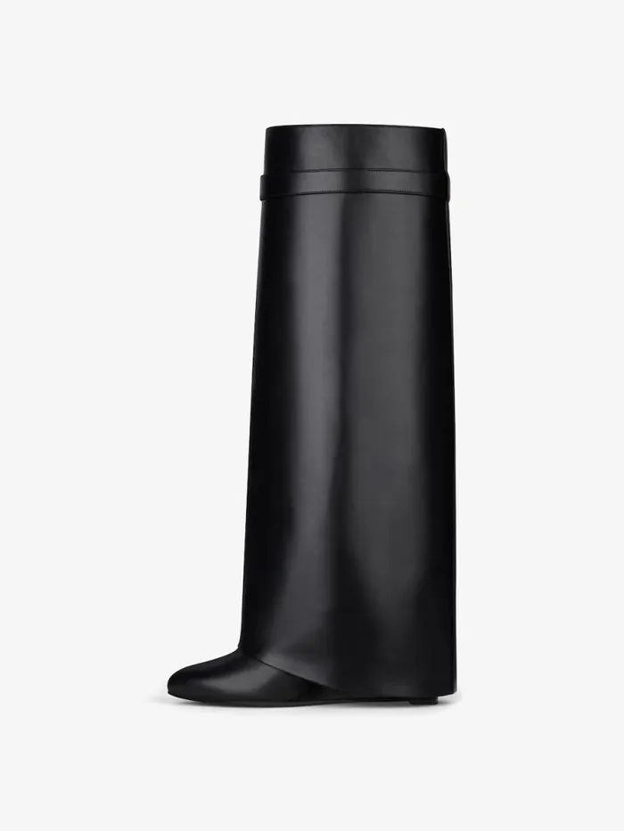 Women Shark Lock Givenchy Shark Lock Boots In Leather Black Women Shark Lock Givenchy Shark Lock Boots In Leather Black