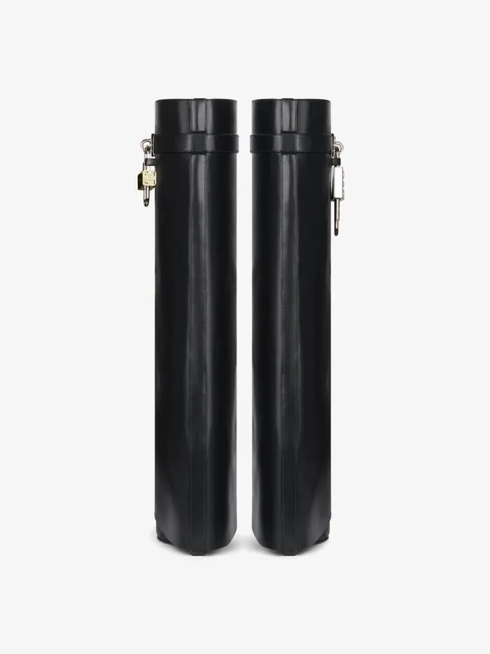 Women Shark Lock Givenchy Shark Lock Boots In Leather Black Women Shark Lock Givenchy Shark Lock Boots In Leather Black