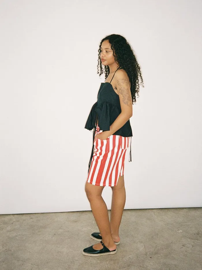 Women Shiloh Short Pomodoro Stripe Lisa Says Gah Shorts