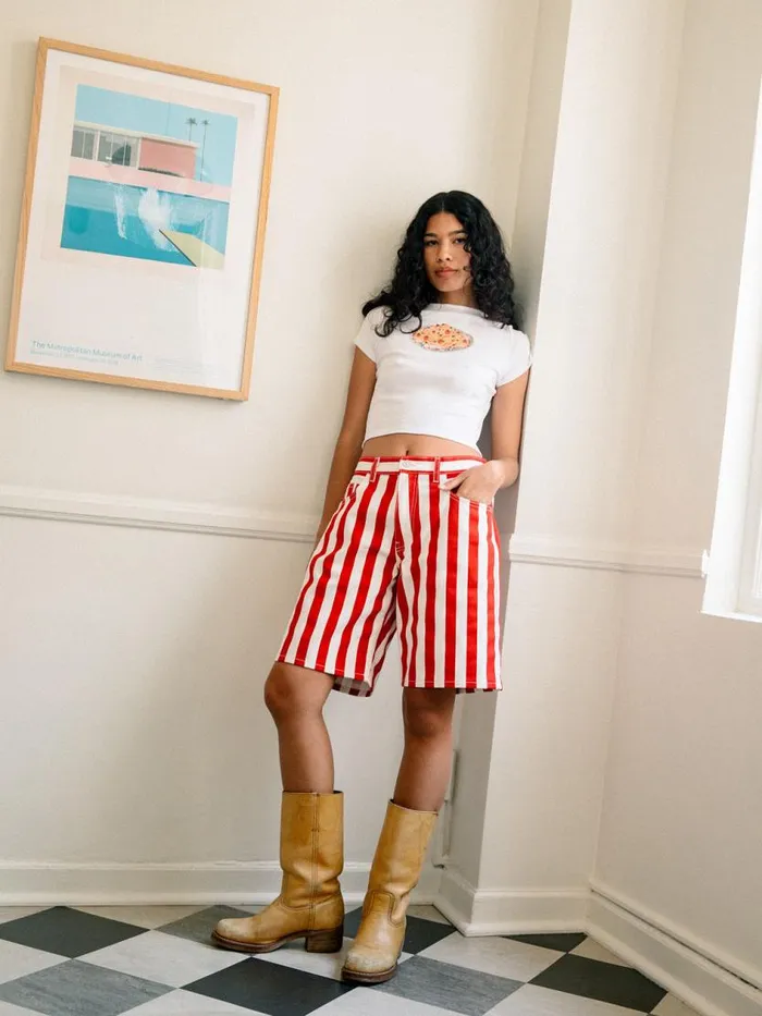 Women Shiloh Short Pomodoro Stripe Lisa Says Gah Shorts