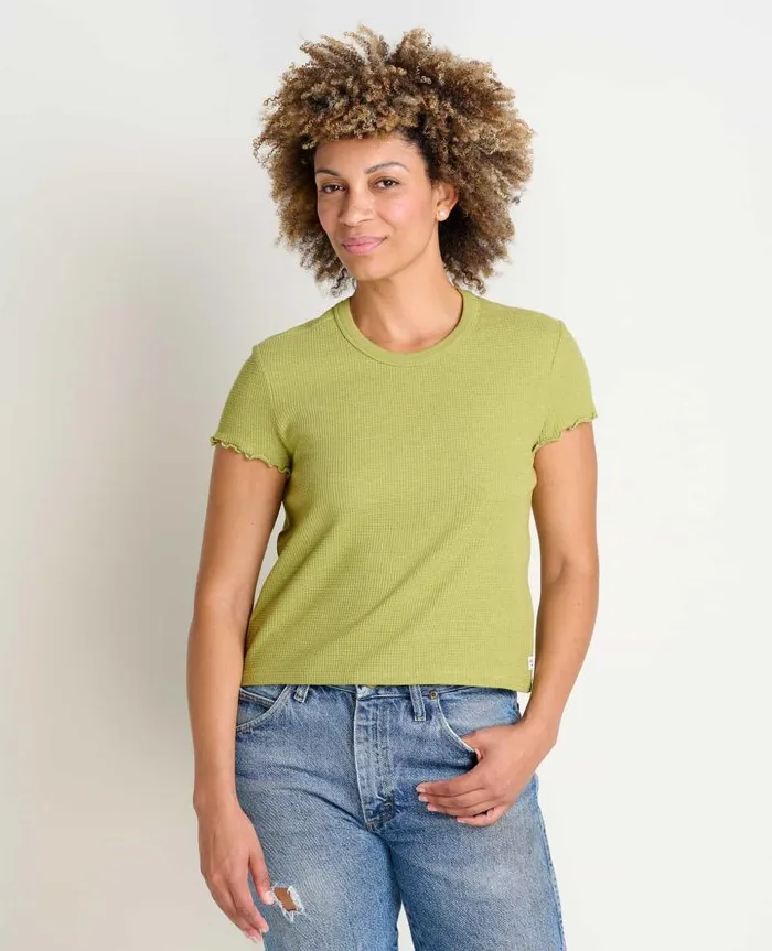 Women Shirts and Tops Toad and Co Foothill Baby Tee Green Olive