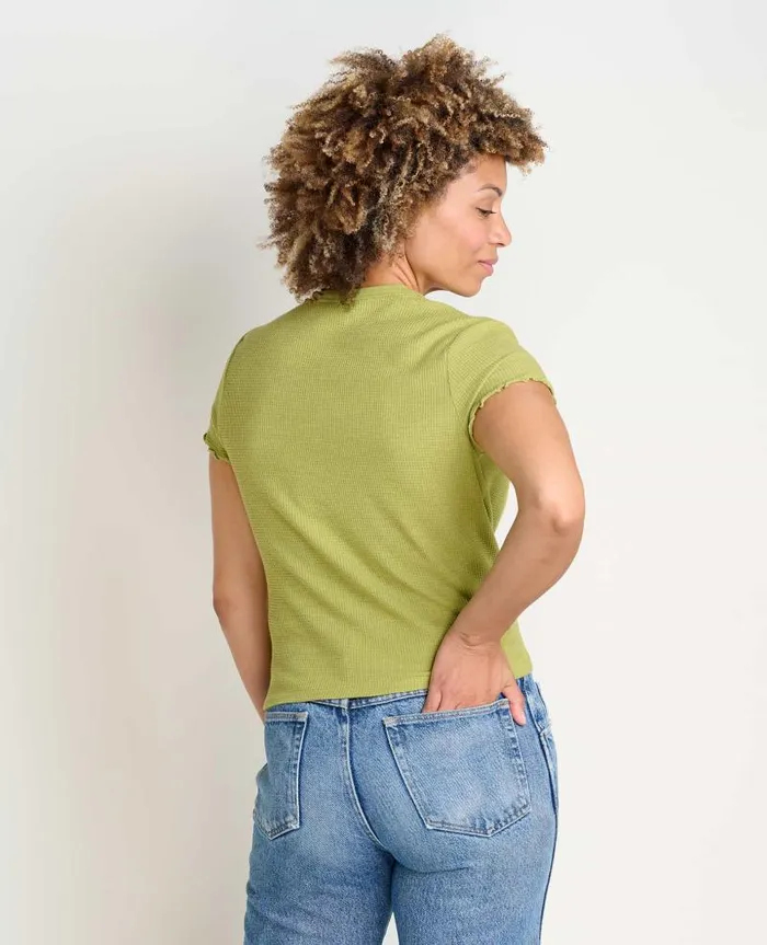 Women Shirts and Tops Toad and Co Foothill Baby Tee Green Olive