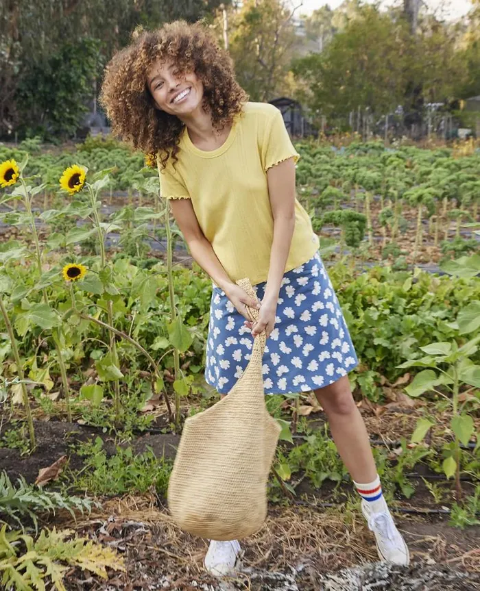 Women Shirts and Tops Toad and Co Foothill Pointelle Baby Tee Chamomile