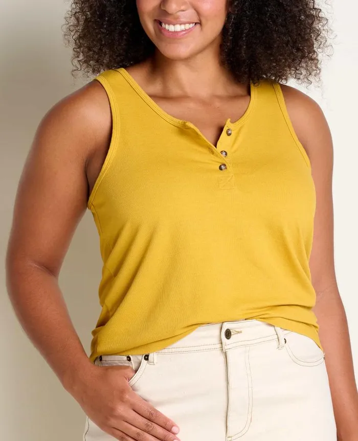 Women Shirts and Tops Toad and Co Piru Henley Tank Pollen