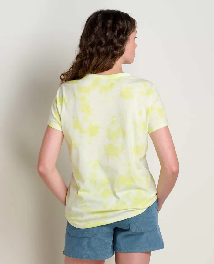 Women Shirts and Tops Toad and Co Primo Short Sleeve Crew Limeade Tie Dye