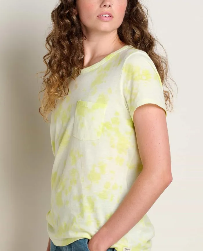 Women Shirts and Tops Toad and Co Primo Short Sleeve Crew Limeade Tie Dye