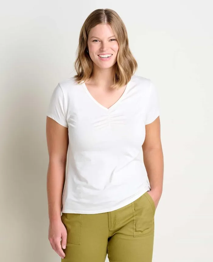 Women Shirts and Tops Toad and Co Rose Short Sleeve Tee Egret