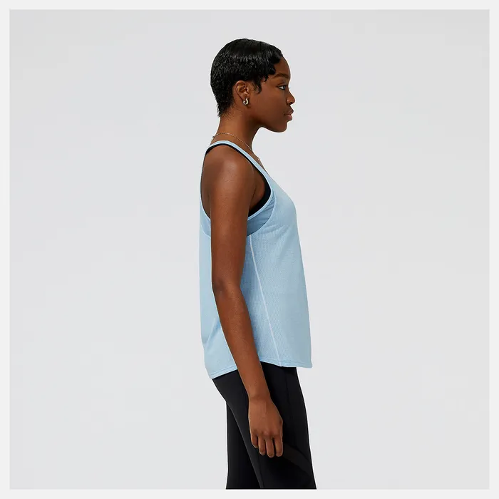 Women Shirts New Balance Impact Run Tank BLUE HAZE HEATHER Women Shirts New Balance Impact Run Tank BLUE HAZE HEATHER