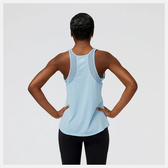 Women Shirts New Balance Impact Run Tank BLUE HAZE HEATHER Women Shirts New Balance Impact Run Tank BLUE HAZE HEATHER