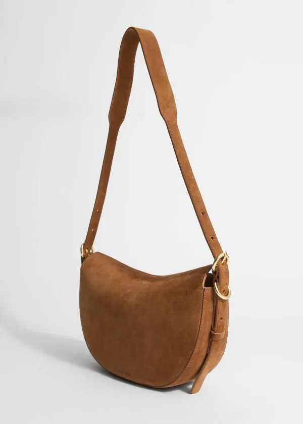 Women Shoulder Bags and Other Stories Suede Shoulder Bag Brown