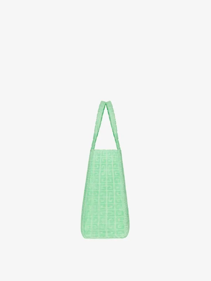 Women Shoulder Bags Givenchy Medium GTote Bag In 4G Cotton Towelling Aqua Green Women Shoulder Bags Givenchy Medium GTote Bag In 4G Cotton Towelling Aqua Green