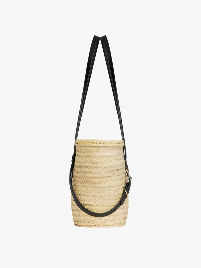 Women Shoulder Bags Givenchy Medium Voyou Basket Bag In Raffia Black Women Shoulder Bags Givenchy Medium Voyou Basket Bag In Raffia Black