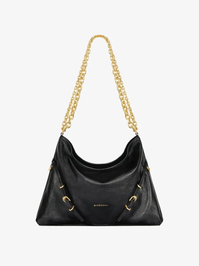 Women Shoulder Bags Givenchy Medium Voyou Chain Bag In Leather Black