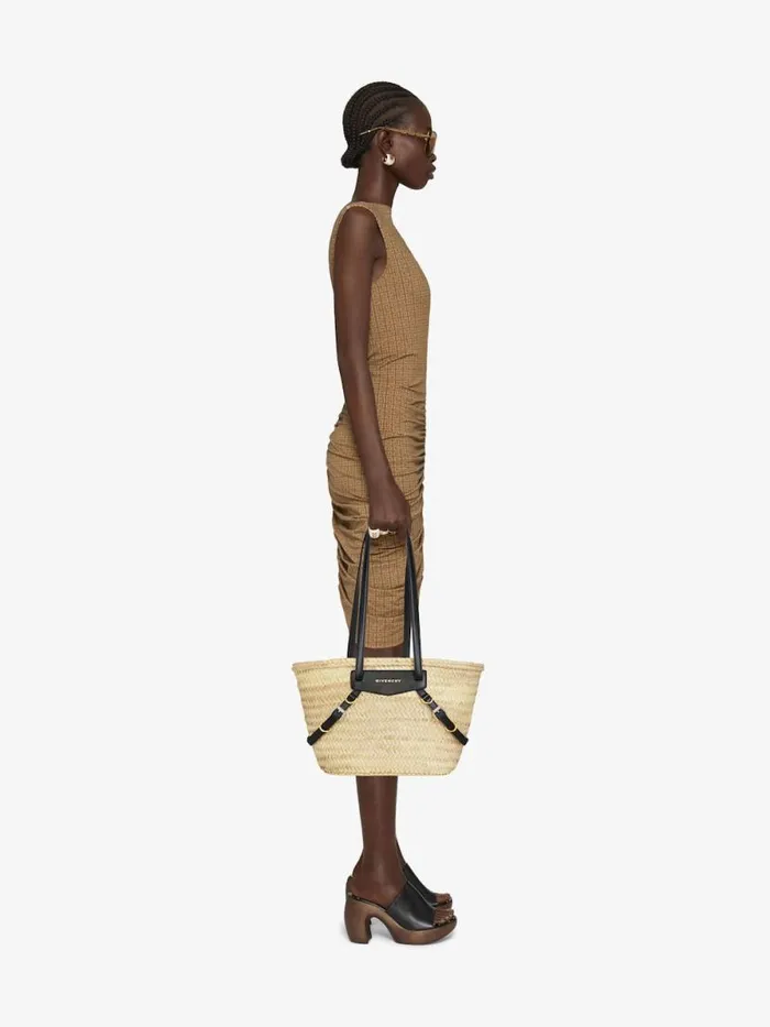 Women Shoulder Bags Givenchy Small Voyou Basket Bag In Raffia Black Women Shoulder Bags Givenchy Small Voyou Basket Bag In Raffia Black