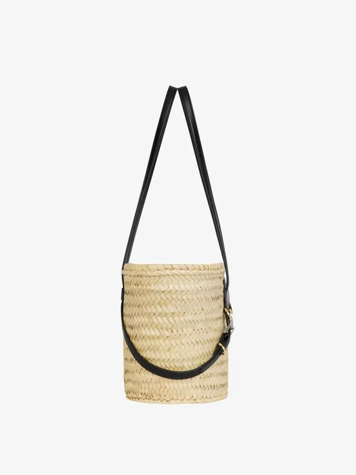 Women Shoulder Bags Givenchy Small Voyou Basket Bag In Raffia Black Women Shoulder Bags Givenchy Small Voyou Basket Bag In Raffia Black