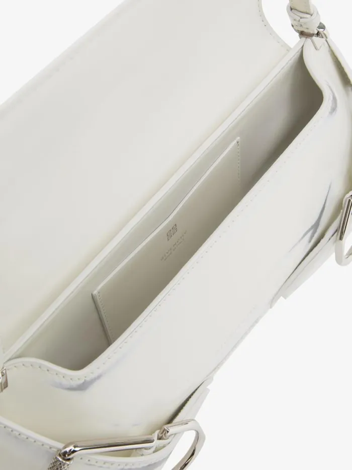 Women Shoulder Bags Givenchy Voyou Shoulder Flap Bag In Leather With Floral Pattern Ivory Women Shoulder Bags Givenchy Voyou Shoulder Flap Bag In Leather With Floral Pattern Ivory
