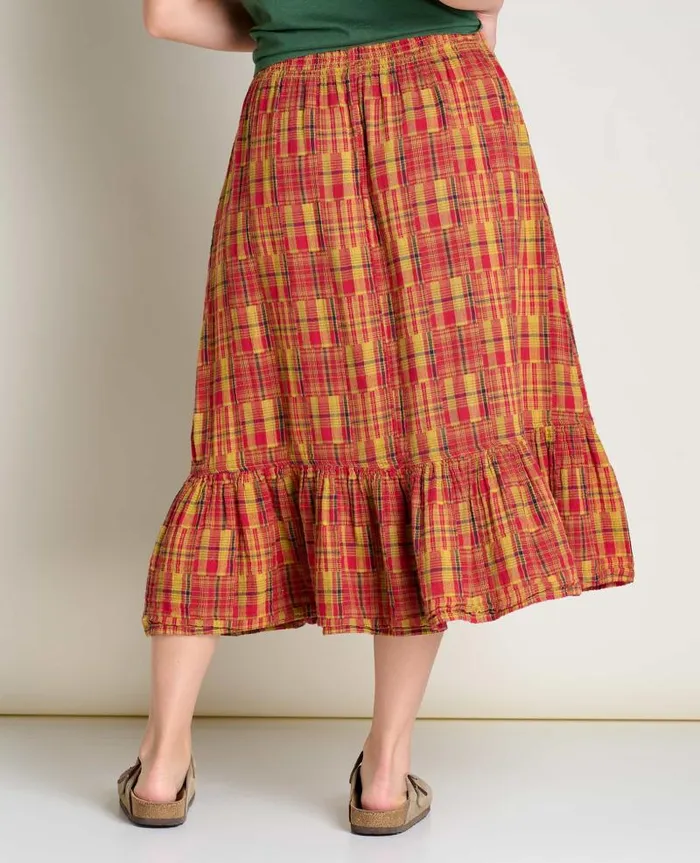 Women Skirts and Skorts Toad and Co Cipher Midi Skirt Cinnabar