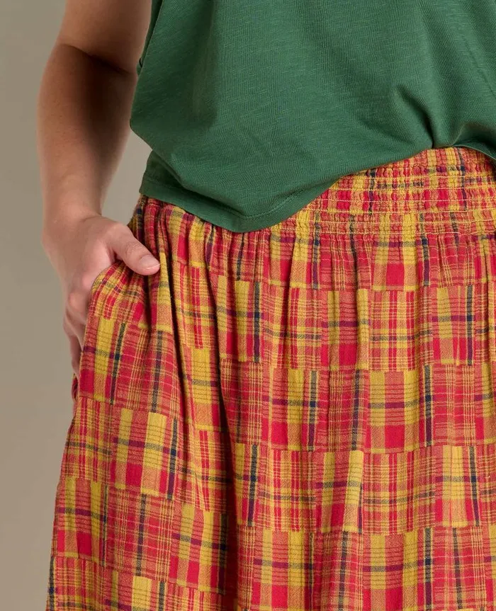 Women Skirts and Skorts Toad and Co Cipher Midi Skirt Cinnabar