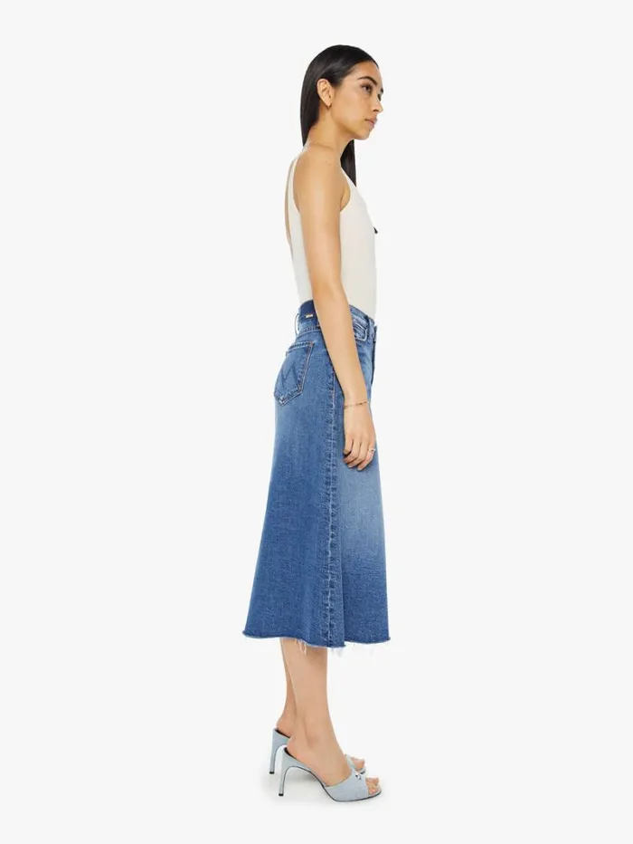 Women Skirts Mother Denim The Circle Midi Fray Dream Team