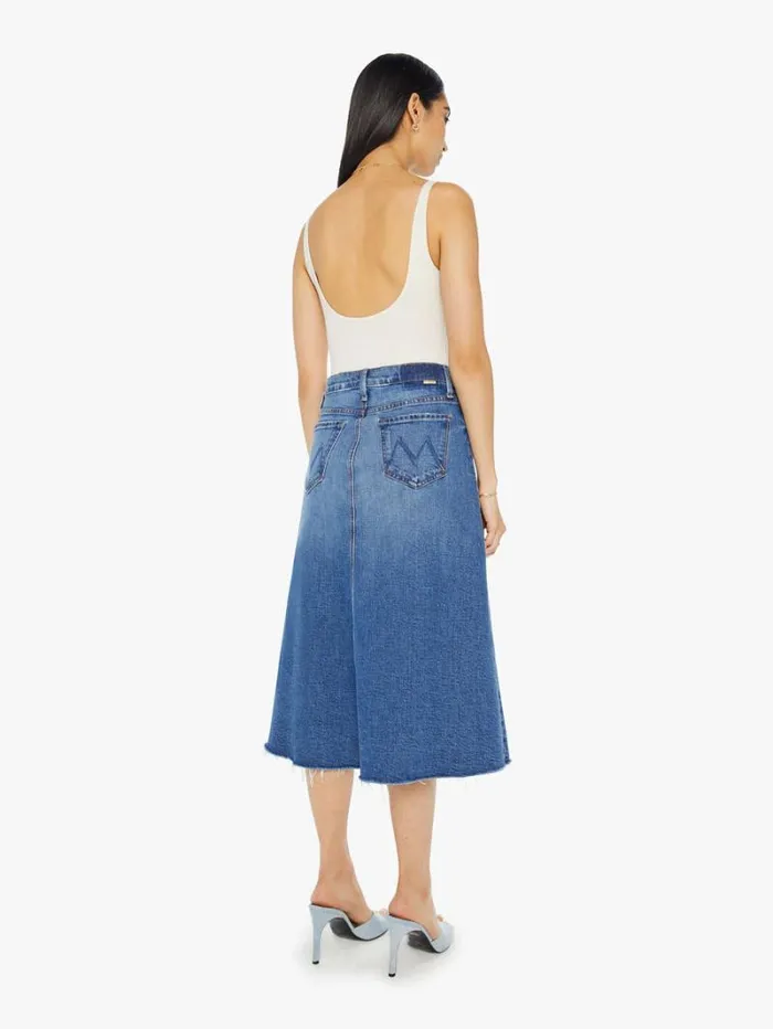 Women Skirts Mother Denim The Circle Midi Fray Dream Team