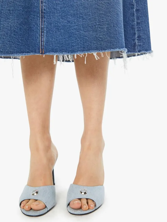 Women Skirts Mother Denim The Circle Midi Fray Dream Team