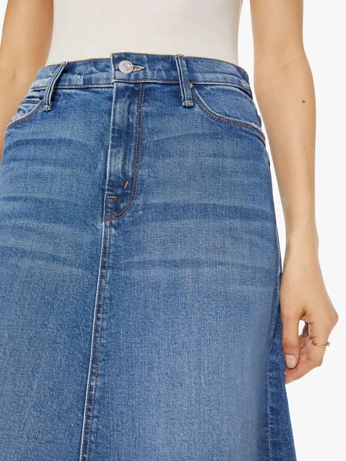 Women Skirts Mother Denim The Circle Midi Fray Dream Team