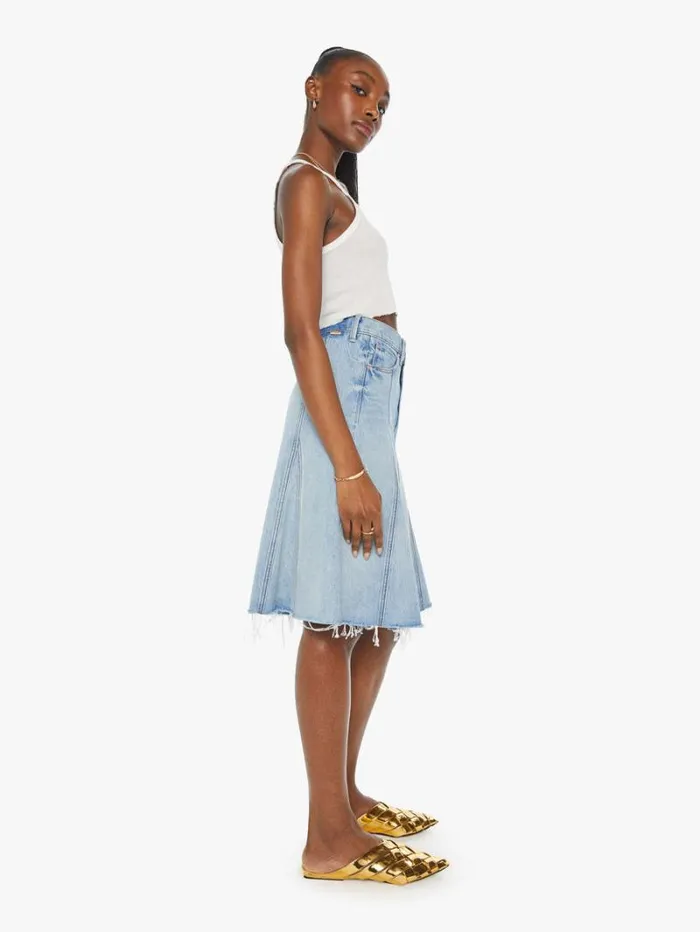 Women Skirts Mother Denim The Half Swing Fray Silent Treatment