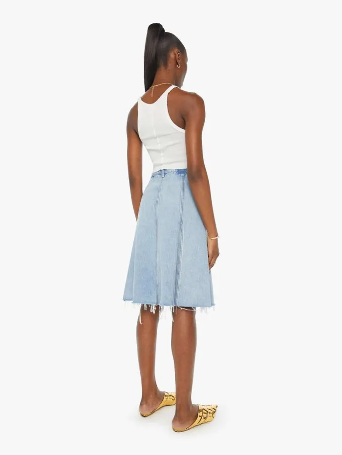 Women Skirts Mother Denim The Half Swing Fray Silent Treatment