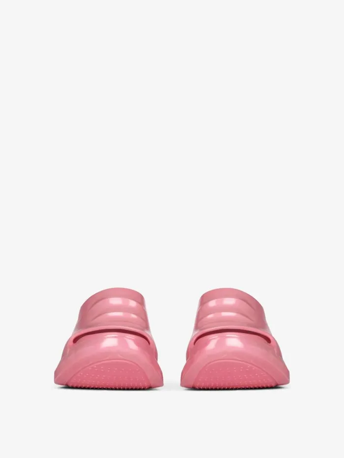 Women Slides and Sandals Givenchy Marshmallow Wedge Sandals In Iridescent Rubber Coral Women Slides and Sandals Givenchy Marshmallow Wedge Sandals In Iridescent Rubber Coral