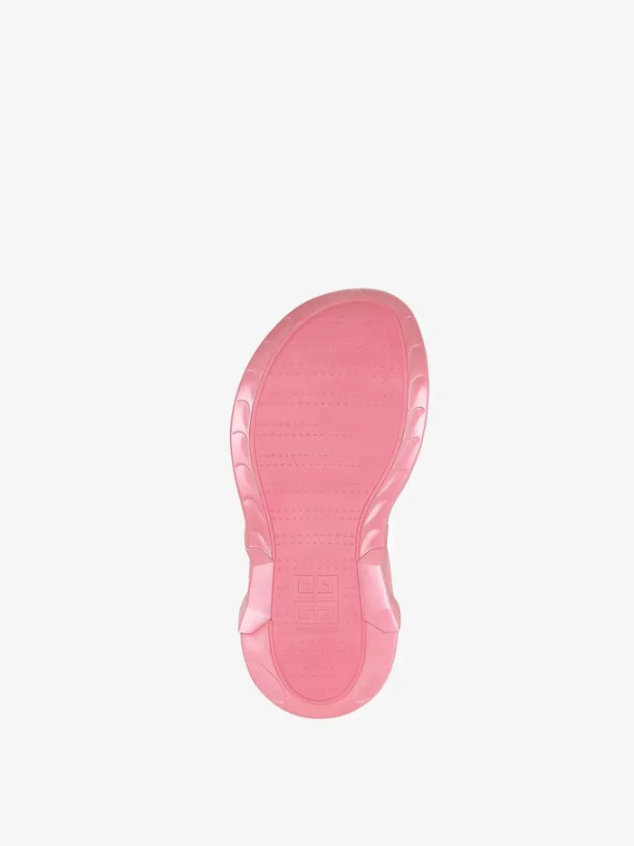 Women Slides and Sandals Givenchy Marshmallow Wedge Sandals In Iridescent Rubber Coral Women Slides and Sandals Givenchy Marshmallow Wedge Sandals In Iridescent Rubber Coral