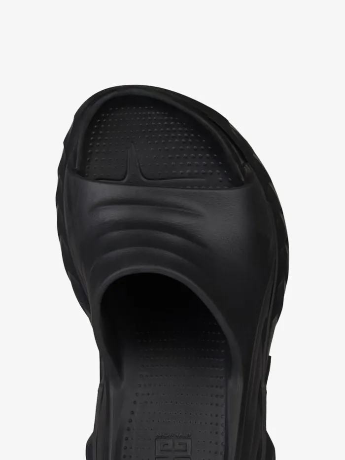 Women Slides and Sandals Givenchy Marshmallow Wedge Sandals In Rubber Black Women Slides and Sandals Givenchy Marshmallow Wedge Sandals In Rubber Black