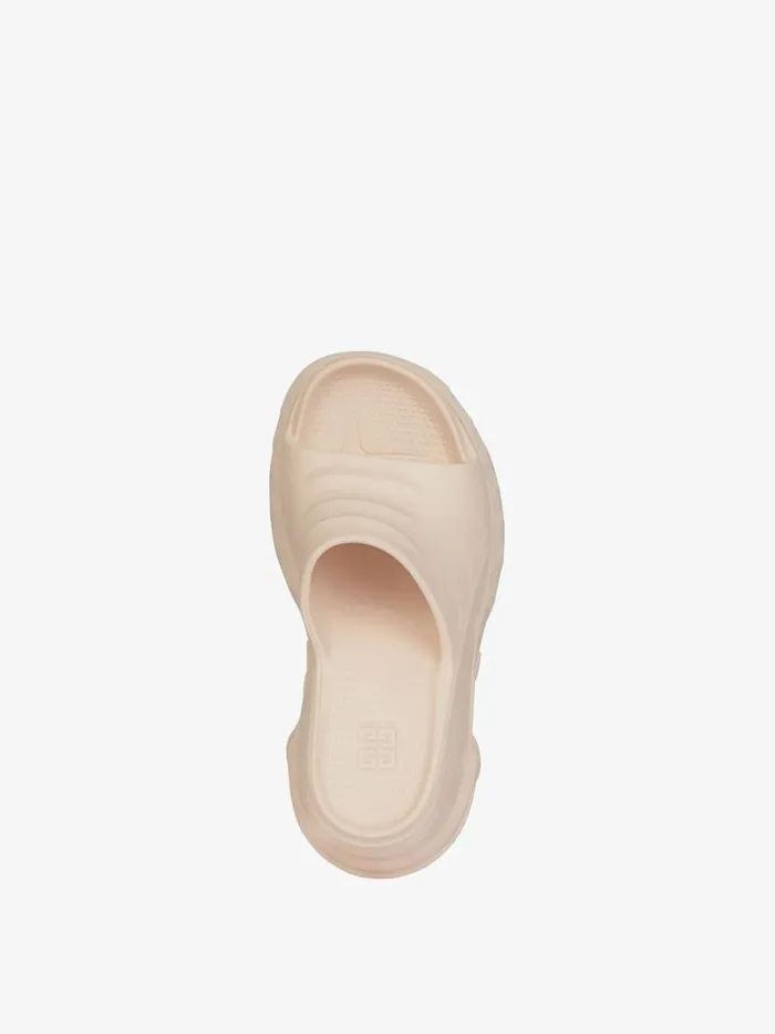 Women Slides and Sandals Givenchy Marshmallow Wedge Sandals In Rubber Skin Rose Women Slides and Sandals Givenchy Marshmallow Wedge Sandals In Rubber Skin Rose