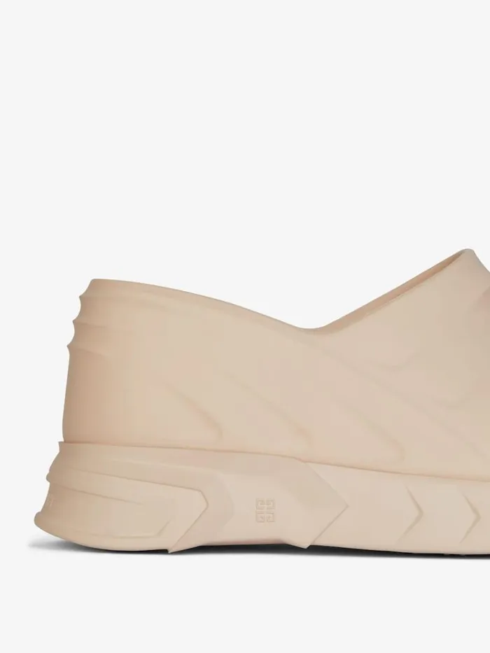 Women Slides and Sandals Givenchy Marshmallow Wedge Sandals In Rubber Skin Rose Women Slides and Sandals Givenchy Marshmallow Wedge Sandals In Rubber Skin Rose