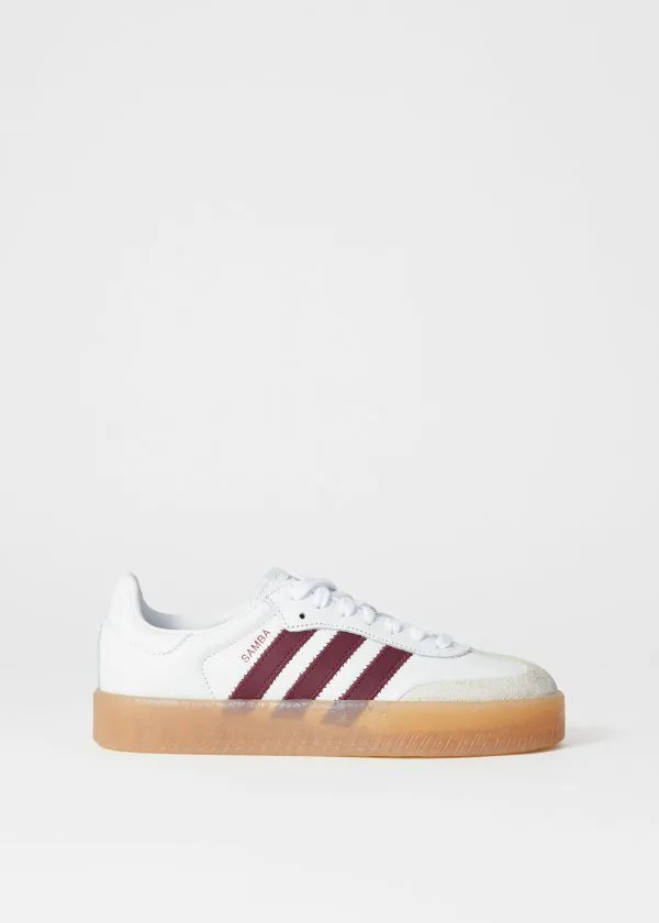 Women Sneakers and Other Stories Adidas Sambae Burgundyandwhite