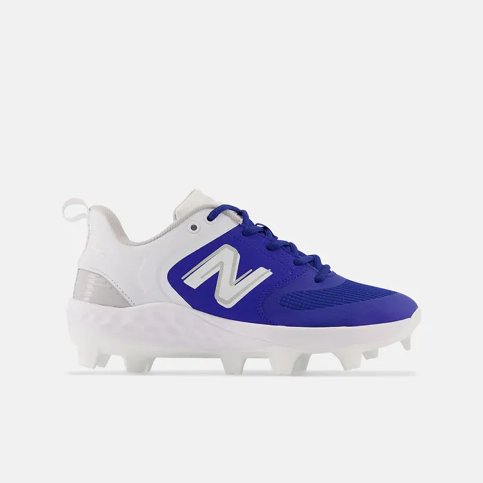 Women Softball New Balance Fresh Foam Velo v3 Molded Blue with White