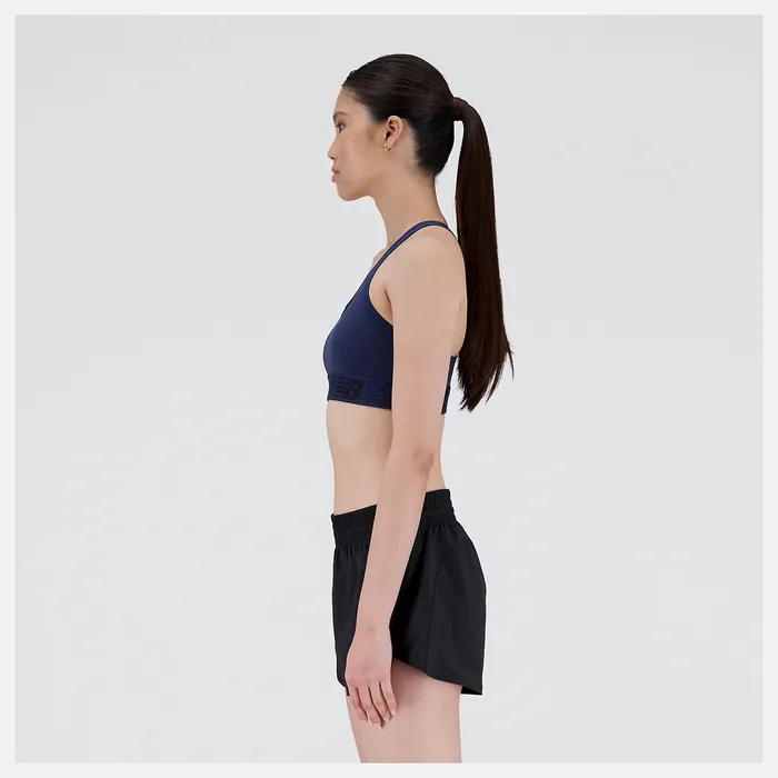 Women Sports Bras New Balance NB Pace Bra 30 NATURAL INDIGO Women Sports Bras New Balance NB Pace Bra 30 NATURAL INDIGO