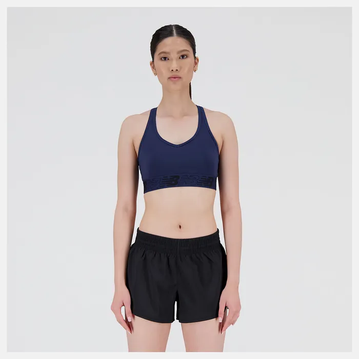 Women Sports Bras New Balance NB Pace Bra 30 NATURAL INDIGO Women Sports Bras New Balance NB Pace Bra 30 NATURAL INDIGO