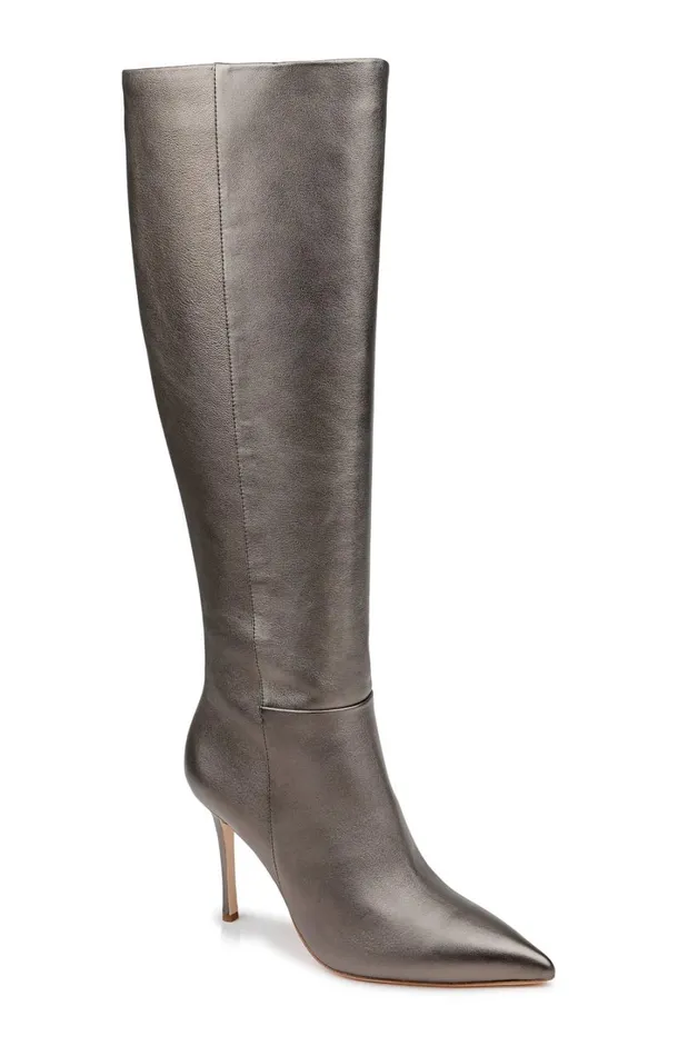 Women Stiletto Badgley Mischka Runway Knee High Boot Black