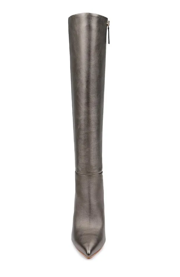 Women Stiletto Badgley Mischka Runway Knee High Boot Black