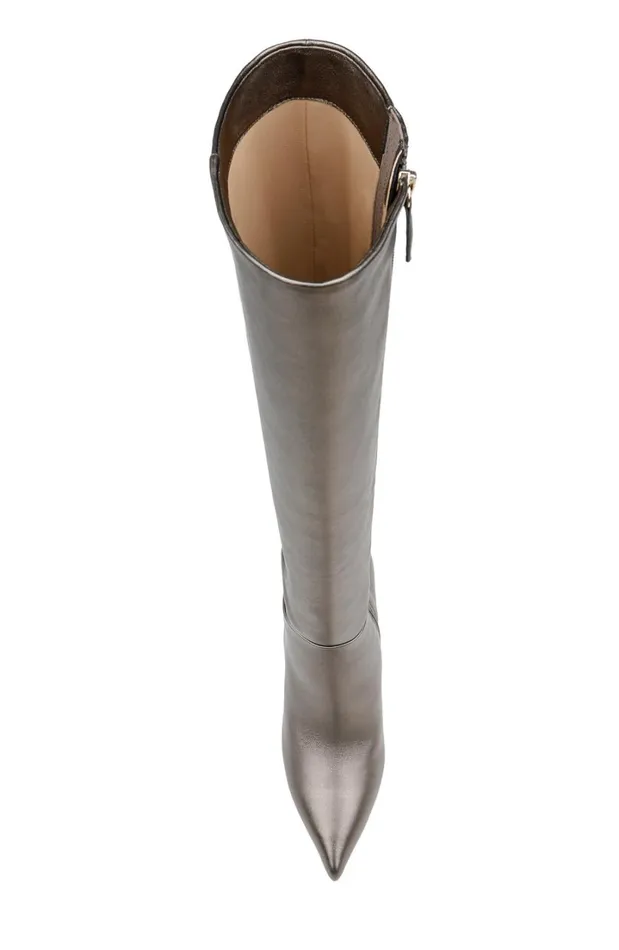 Women Stiletto Badgley Mischka Runway Knee High Boot Black