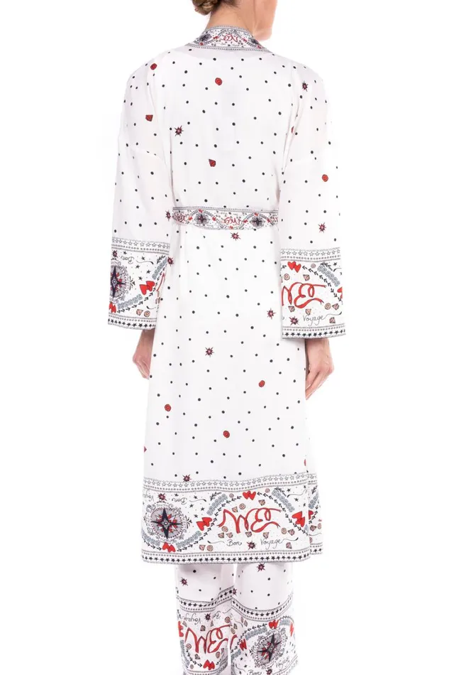 Women Suits Badgley Mischka Georgette Printed Duster Jacket Ivory Multi Women Suits Badgley Mischka Georgette Printed Duster Jacket Ivory Multi