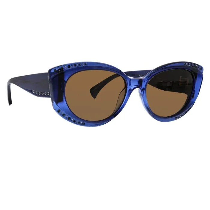 Women Sunglasses Badgley Mischka Frederique Sunglasses Sapphire